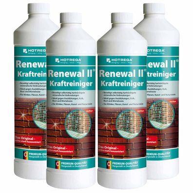 Hotrega Renewal II Kraftreiniger Steinreiniger Terrassenreiniger 4x1L Konzentrat