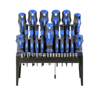 Hawe Schraubendreher-Set, PH, PZ, Torx, Steckschlüssel, Adapter 1/4", 34-teilig