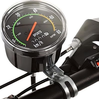 Fahrradcomputer Tachometer Zubehör Fahrrad wasserdichte Tacho Schwarz Retoo