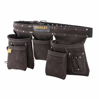 Stanley Werkzeugtasche STST1-80113, Montagetasche, Werkzeugschürze, Leder-Gürtel