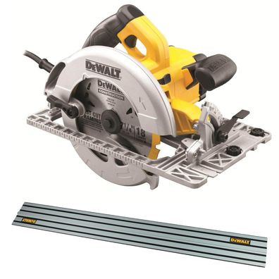 DeWALT Handkreissäge DWE576KR-QS 1600 W / 61 mm inkl. Führungsschiene 1500 mm