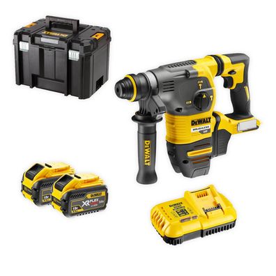 DeWALT Akku-Kombihammer DCH333X2-QW FlexVolt SDS-plus 54V XR Set + T STAK-Box