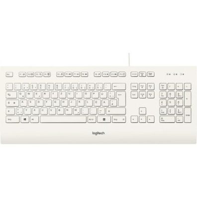 Logitech K280e Tastatur Deutsch weiß (920-008319)