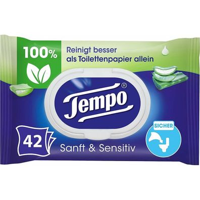 Tempo Feuchttücher Sanft & Sensitiv 42 Tücher