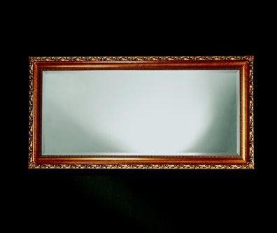 Spiegel Echtholz Handgemachte Holzrahmen Wandspiegel Holz Rahmen 181X91 Barock