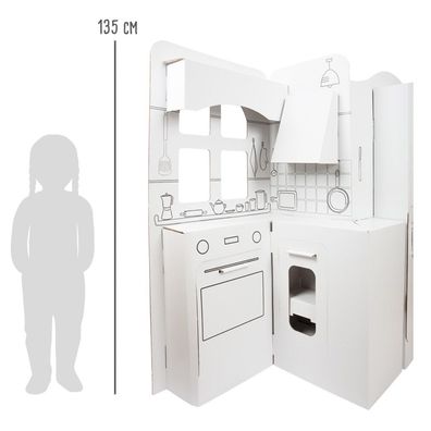 Kinderküche aus Bastelkarton