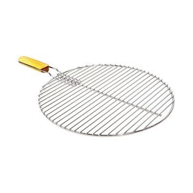 STADO® | Grillrost | Edelstahl | ø 54,5cm | Kugelgrill | Gasgrill | Rund | Holzgriff