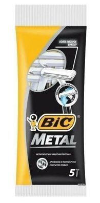 BIC Metal Einwegrasierer 5 Stk Herrenrasurset