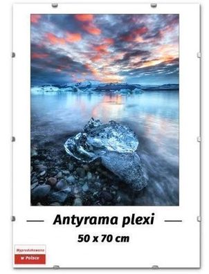 Premium Rahmlose Plexiglas-Bildhalterung - 50x70 cm