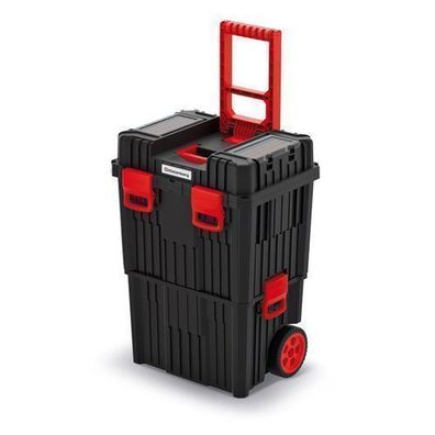 Rollende Koffer Werkzeugbox Toolbox Schwarz Heavy Kunststoff 450x360x640