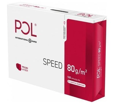 PolSpeed Premium A4 Kopierpapier 80g/m², 500 Blatt, Hochwertiges Druckerpapier