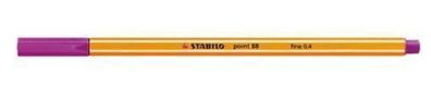 Stabilo Point 88 Fineliner, lila, 0.4mm, 10er Pack, hochwertiger Feinschreiber