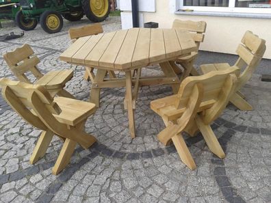 Gartenmöbel AR-6K, Terassensets, Tisch mit 6 Sitzstühle, Optional für 6 Personen