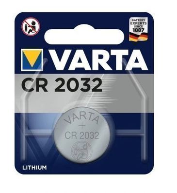 Varta CR2032 Lithium Batterie – 5er Pack, 220 mAh