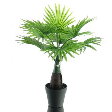 GASPER Washingtonia - Minifächerpalme im Kunststofftopf 38 cm - Kunstpflanzen