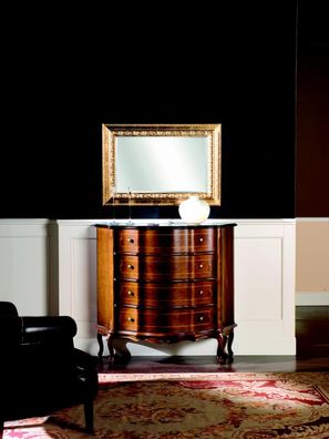 Kommode Holz Möbel Barock Mit Spiegel Luxus Italienische Möbel 2Tlg Garnitur Neu