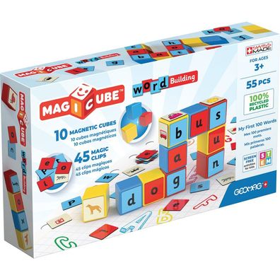 GEOMAG Magnetische Würfel Magicube Word 55 Würfel