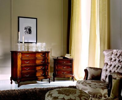 Design Möbel Stil Barock Grosse Kommode Braun Luxus Holz Italienische Möbel Neu