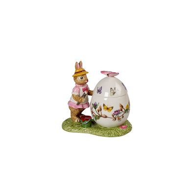 Villeroy & Boch Bunny Tales Osterei-Dose Anna malt Hartporzellan rosa handbemalt