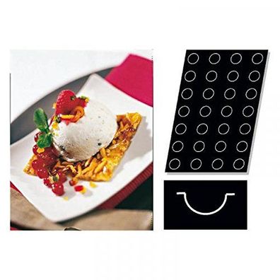 Sambonet Pasticceria Flexipan Form 60x40 28 Halbkugeln P0002-P00790-47740-37