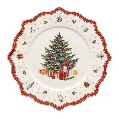 Villeroy & Boch Toy's Delight Platzteller Premium Porcelain rot, eiß 1485852680