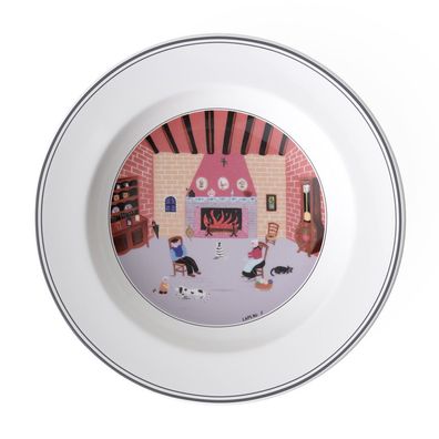 Villeroy & Boch Design Naif Suppenteller Kamin Premium Porcelain bunt 1023372706