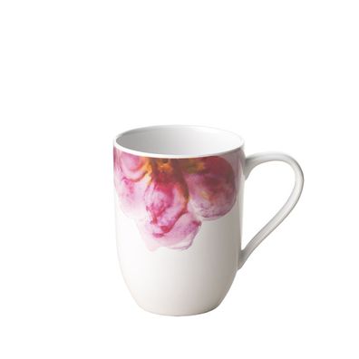 Villeroy & Boch Vorteilset 2 Stück Rose Garden Becher mit Henkel rosa 1042879651