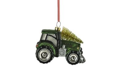 Gift Company Hänger Traktor mit Weihnachtsbaum, grün , 1138401008 1 St