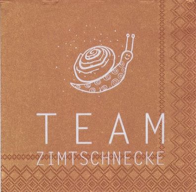 Räder Cocktailserviette Team Zimtschnecke, 25x25 20 St