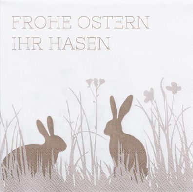 Räder Ostern Cocktailserviette Frohe Ostern ihr Hasen, 17069 20 St