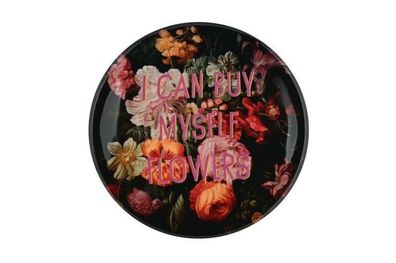 Love Trays, Dekotablett, I can buy myself flowers, L, rund, 1173902020 1 St