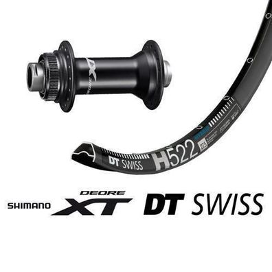 Laufrad XT 8110 VR Ø 584 mm mit DT Swiss H522 E-Bike Disc für Steckachse 15x100