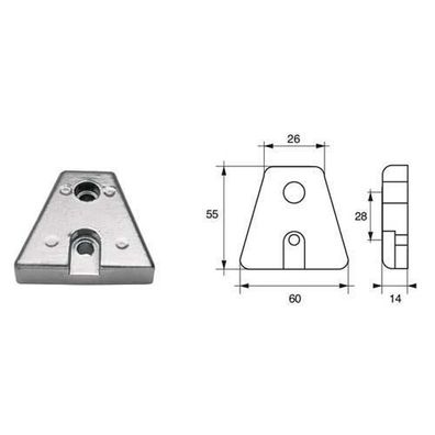 BUKH PRO ZINC AND ALU ANODE F/VOLVO PENTA Engines L8140136