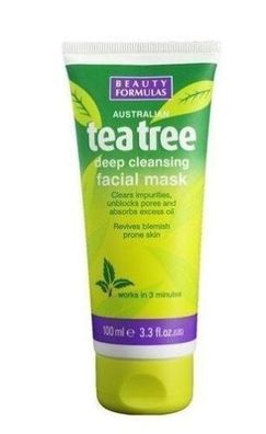 Beauty Formulas Teebaumöl Klärende Gesichtsmaske, 100 ml