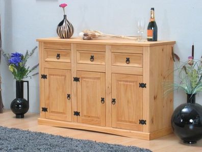 Sideboard New Mexiko Anrichte Buffet Schrank Kommode Mexico Schrank massiv