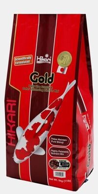 Hikari Gold Large 10kg Ø 8 - 9 mm Koifutter Koiteich Teich Teichfutter Koi