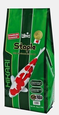 Hikari Staple Large 5kg Ø 8 - 9 mm Premiumkoifutter Koifutter Koiteich Teich