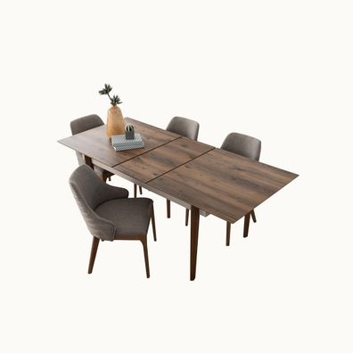 Großer Esszimmer Brauner Tisch Holz Möbel Designer Esszimmer Tische