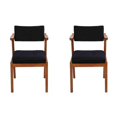 Esszimmer Stuhl Modern Holz Möbel 2X Stühle Luxus Design Einrichtung Neu