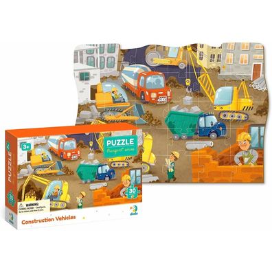 DODO Puzzle Transport: Baumaschinen 30 Teile