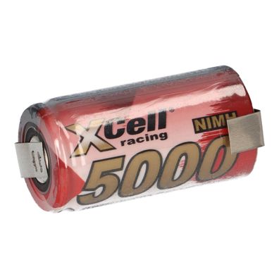 XCell SUB-C Akku Zelle 5000mAh 1,2V NIMH Hochleistungszelle mit Z Lötfahne