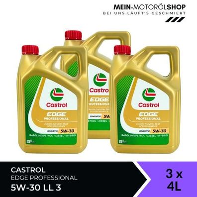 Castrol Edge Professional Longlife 3 5W-30 3x4 Liter
