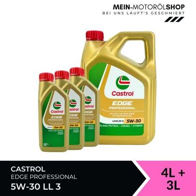 Castrol Edge Professional Longlife 3 5W-30 4 + 3 Liter