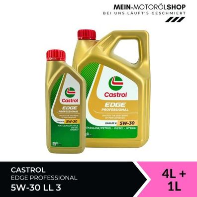 Castrol Edge Professional Longlife 3 5W-30 4 + 1 Liter