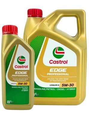 Castrol Edge Professional Longlife 3 5W-30 4 + 1 Liter