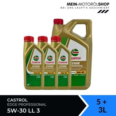 Castrol Edge Professional Longlife 3 5W-30 5 + 3 Liter