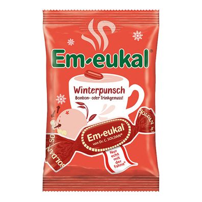 Em eukal Winter Edition Winterpunsch als Bonbon oder Trinkgenuss 90g