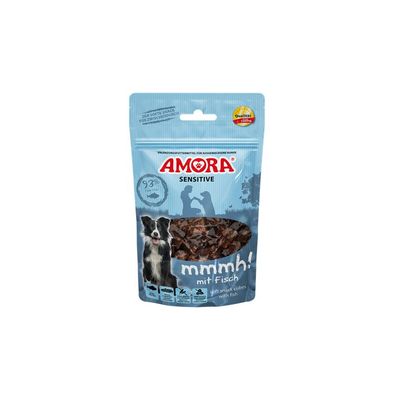 AMORA Dog Snack Sensitive mmmh! mit Fisch 32 x 100g (34,34€/kg)