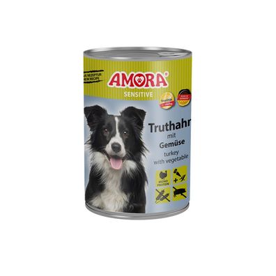 AMORA Dog Dose Sensitive Truthahn & Gemüse 12 x 400g (7,90€/kg)