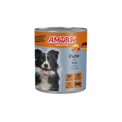 AMORA Dog Dose Sensitive Pute & Reis 12 x 800g (6,03€/kg)